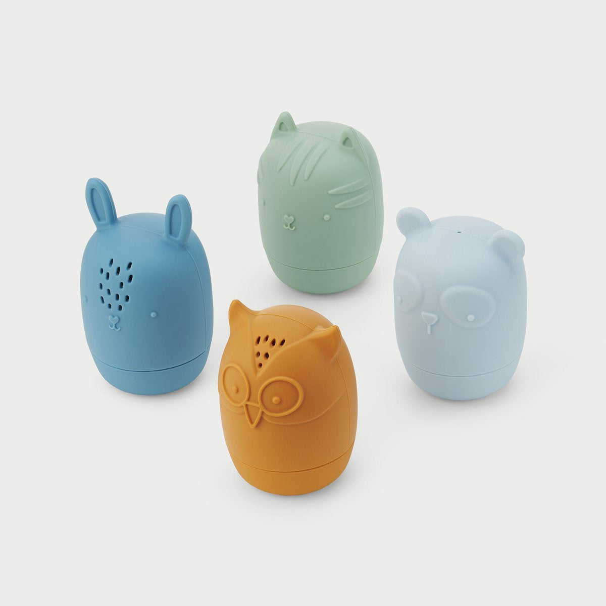 TICKIT Silisoft - dierlijke waterspuiters - neutrale kleuren