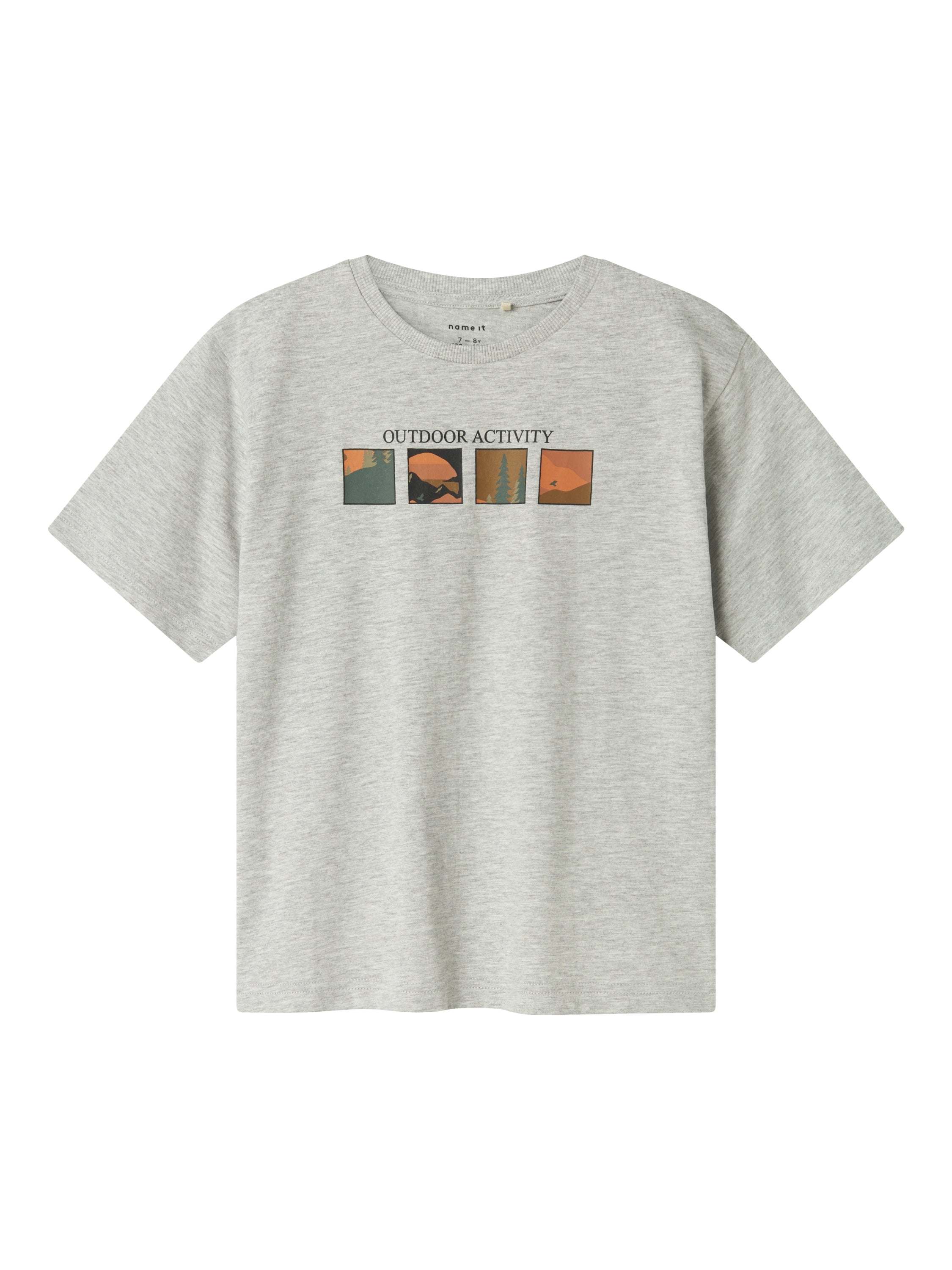 NAME IT B NKMORLAN Shirt - grey mel.- 122/128