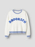 NAME IT G NKFNEPPA Longsleeve knit - cloud dancer - 158/164