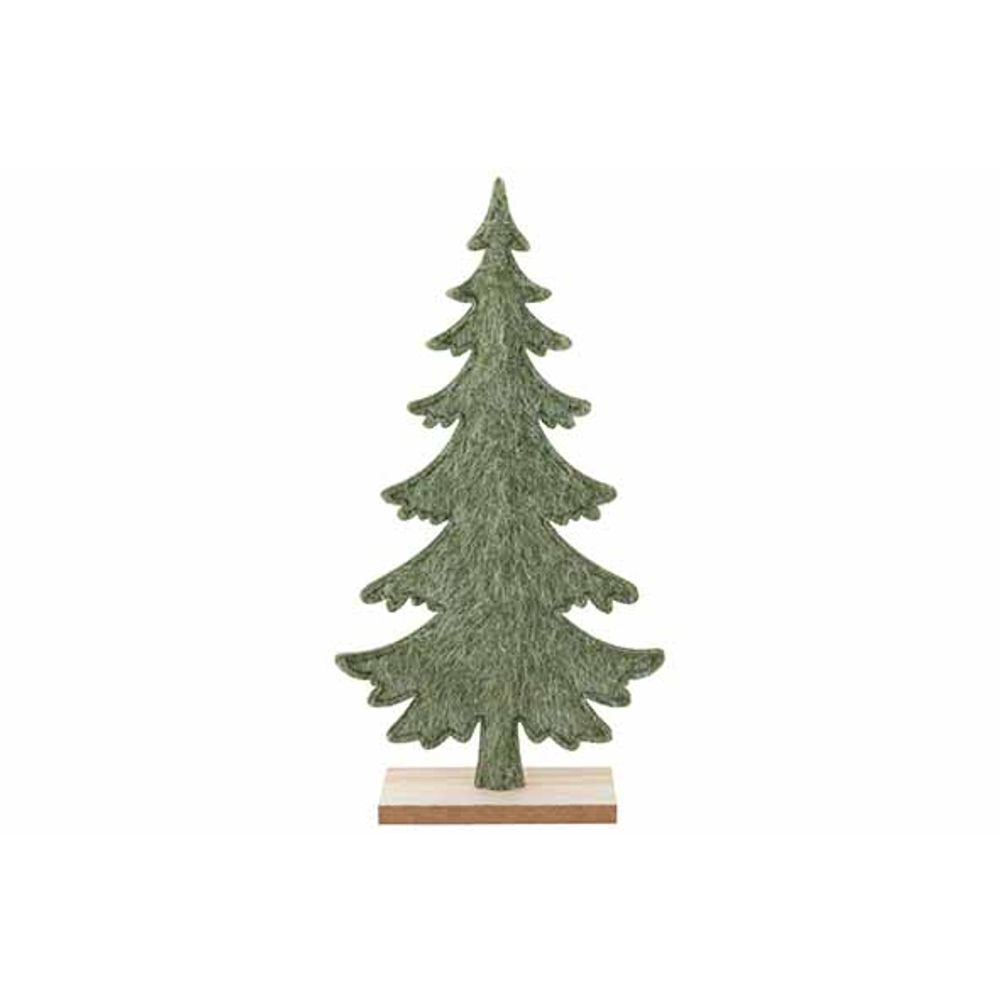 Kerstboom vilt hairy 20x5x35cm - groen