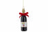 Kersthanger glas wine bottle 4x4x14cm - zwart