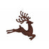 Kersthanger kunststof deer glitter 12cm - bruin