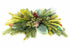 Kerststuk kunststof pinecone bells 22x64cm - groen