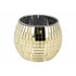 Kerst theelichthouder glas disco 8x7cm - goud