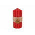 Kerst kaars ribble 60h 7x14cm - rood