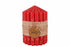 Kerst kaars ribble 40h 7x10cm - rood