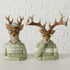 Kerstfiguur rendier Denys 25cm - beige/buin/groen - ass. (prijs per stuk)