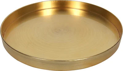 Dienblad goud - dia 32xh3cm