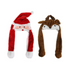 Kerstmuts rendier/kerstman bewegend