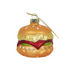 Glazen kerstbal figuur hamburger