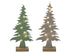 Kerstboom vilt beige/l.groen led draad