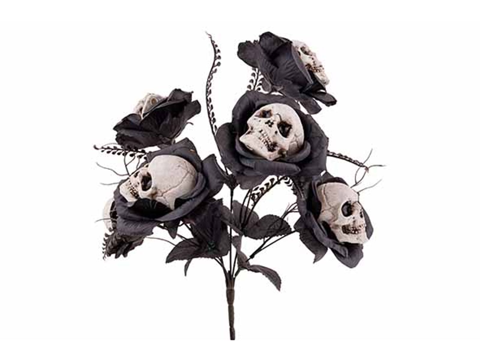 Boeket skulls - 22x20x35cm - zwart
