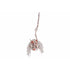 Dookdskop hanging LED eyes - 18x19x53cm - grijs