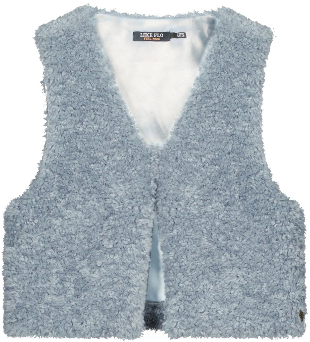 FLO G Diam gilet faux fur - ice blue - 146/152
