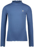FLO G Eef longsleeve rib coll - jeans blue - 110