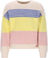 NONO G Kendra sweater fluffy striped - pearled ivory - 110/116