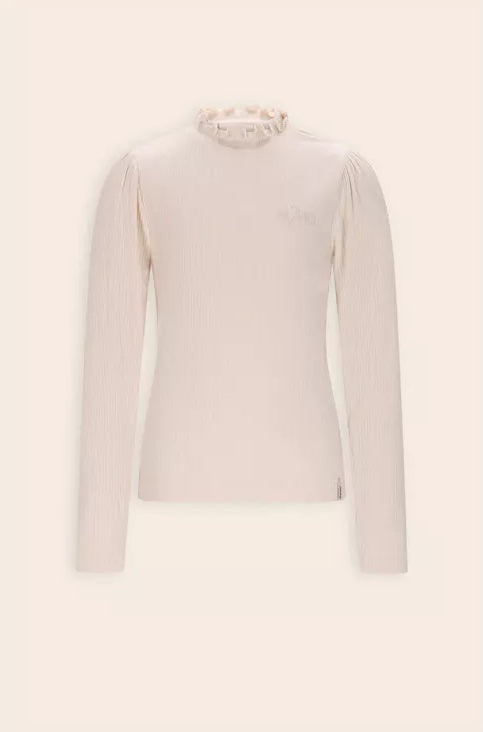 NONO G Koss t-shirt ecovero rib - pearled ivory - 146/152