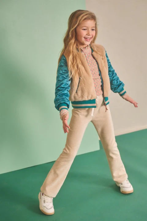 NONO G Sady broek flared - pearled ivory - 110
