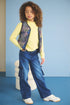 NONO G Saar cargo broek - nautical blue denim - 146/152