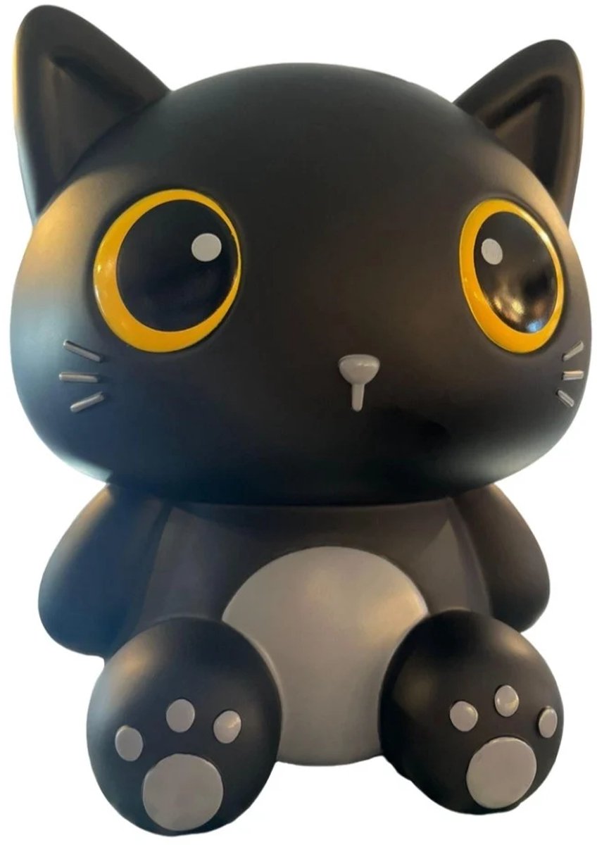 I-TOTAL Spaarpot groot - kat zwart