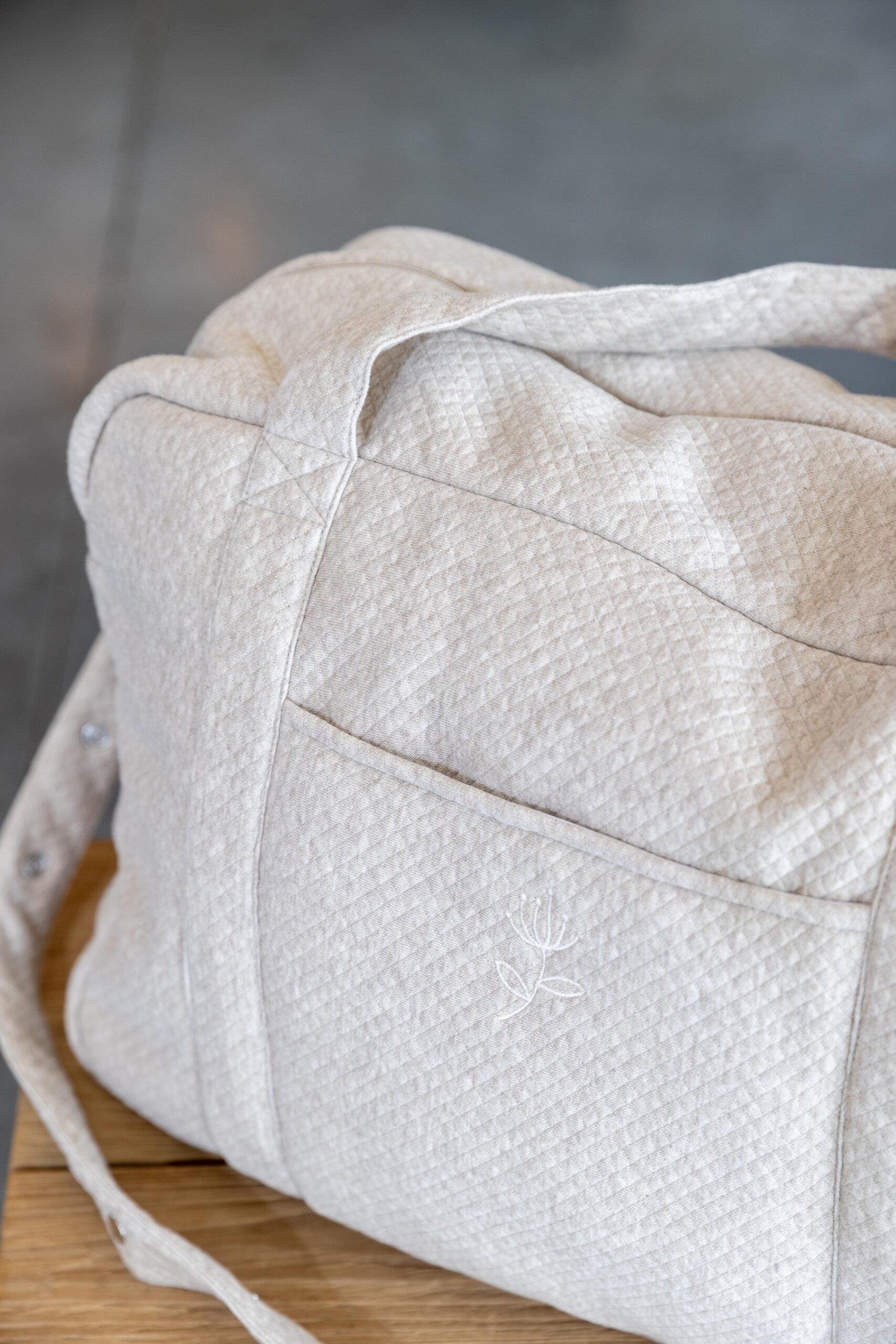 LIVING NATURE Verzorgingstas Jacqueline losange beige - Cosy Collectie