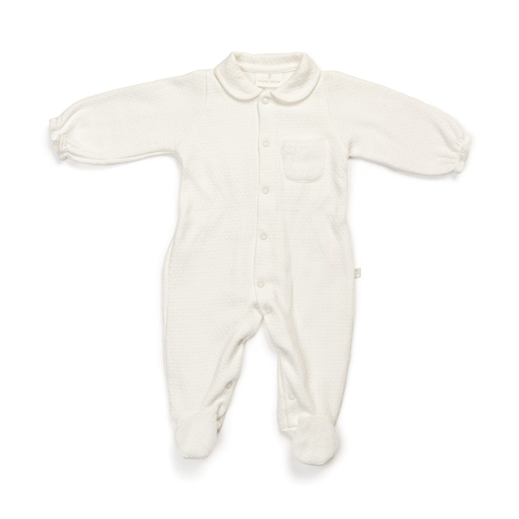 LIVING NATURE Babypakje Carole in coline met bont accent - 0m