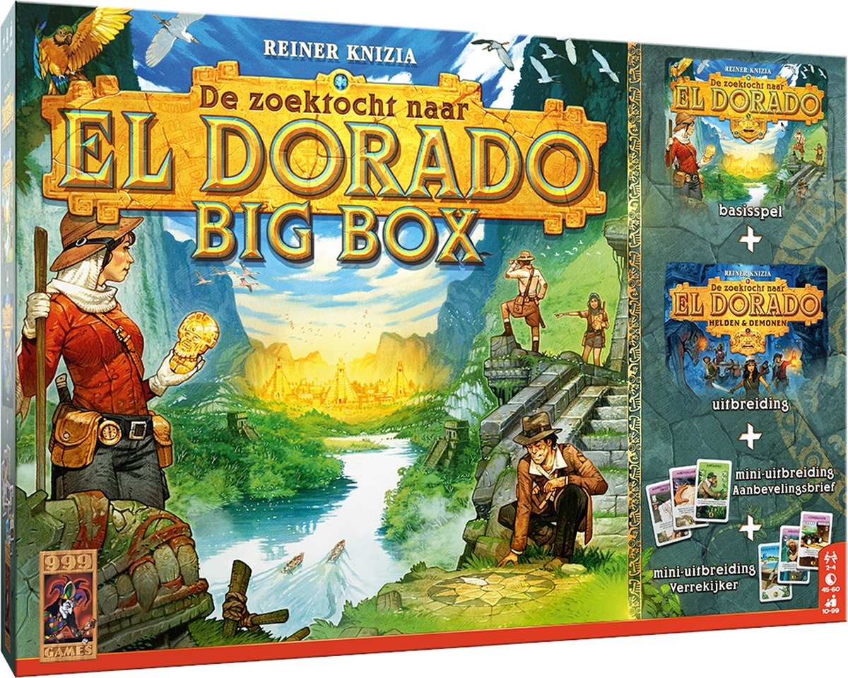 999 GAME De Zoektocht naar El Dorado: Big Box - Bordspel
