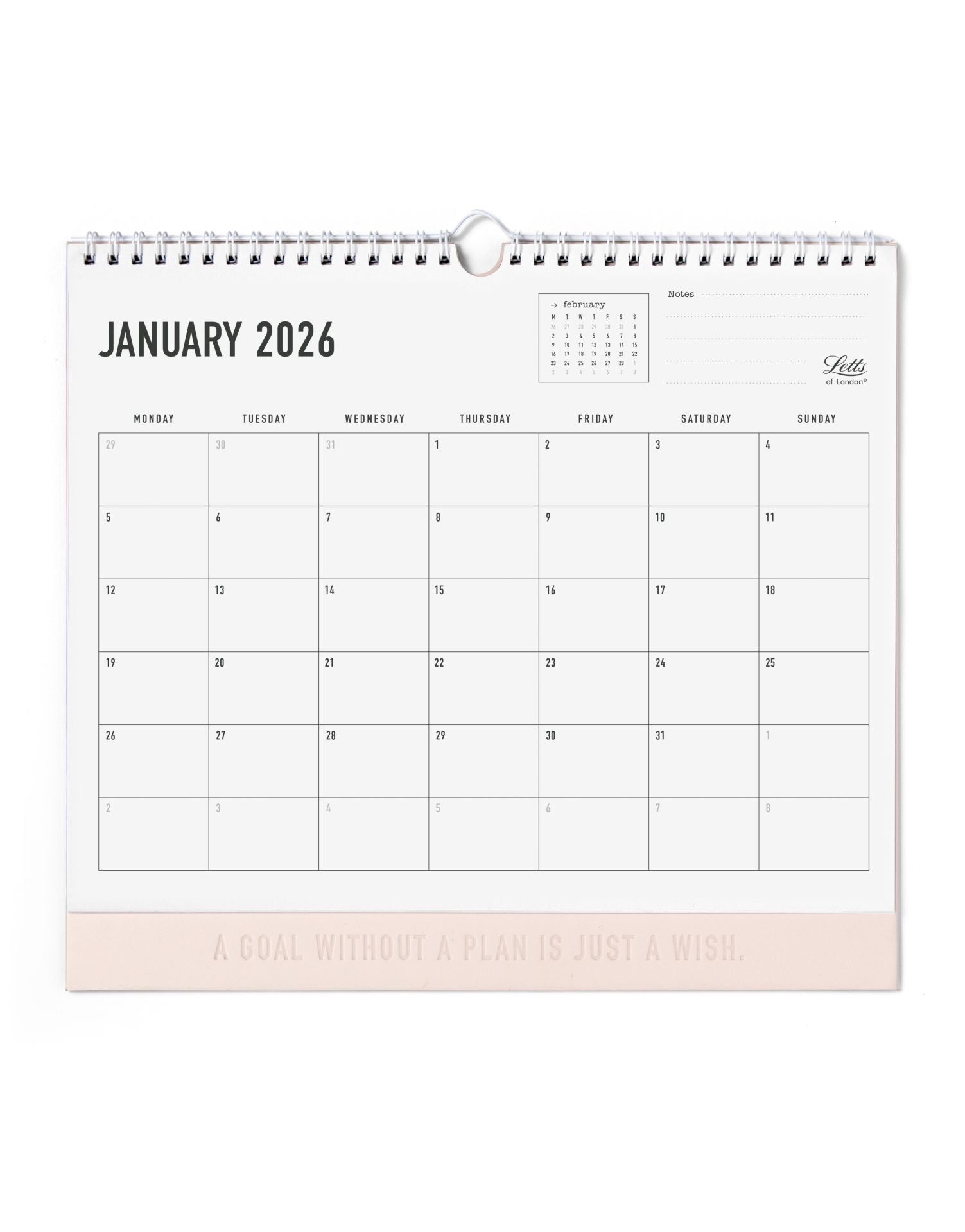 LETTS 2026 CONSCIOUS WALL CALENDAR ASSORTED