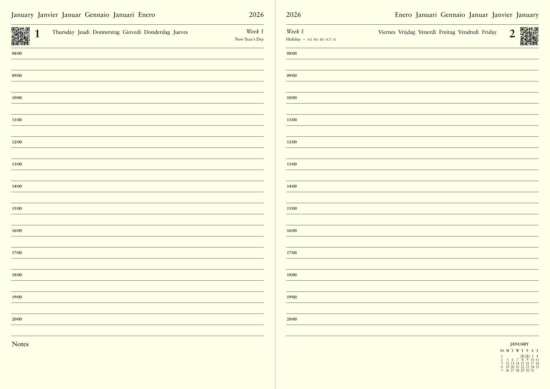 LETTS 2026 LECASSA A4 DTP W/ APPTS ML BROWN