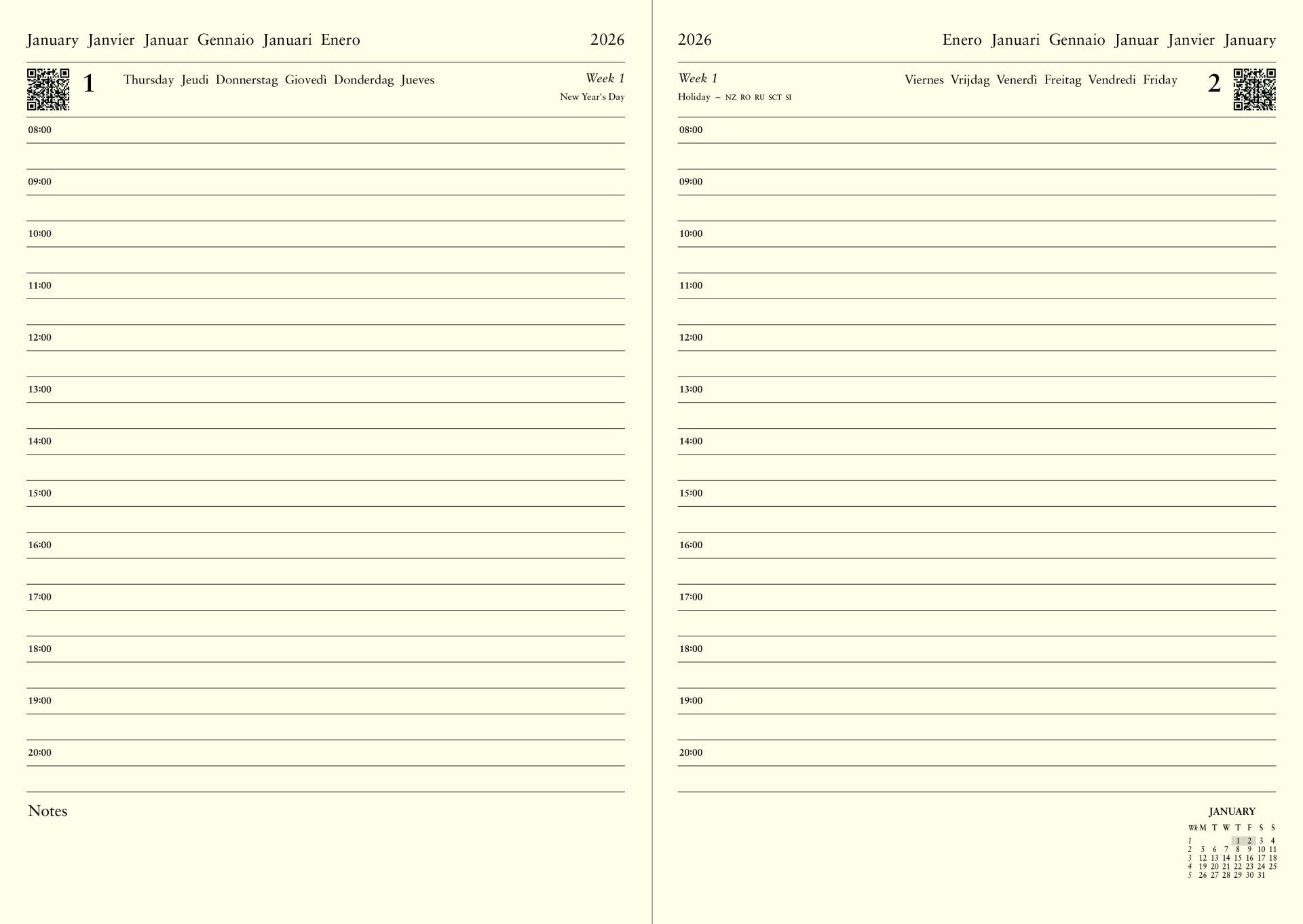 LETTS 2026 LECASSA A5 DTP W/ APPTS ML ASSORTED