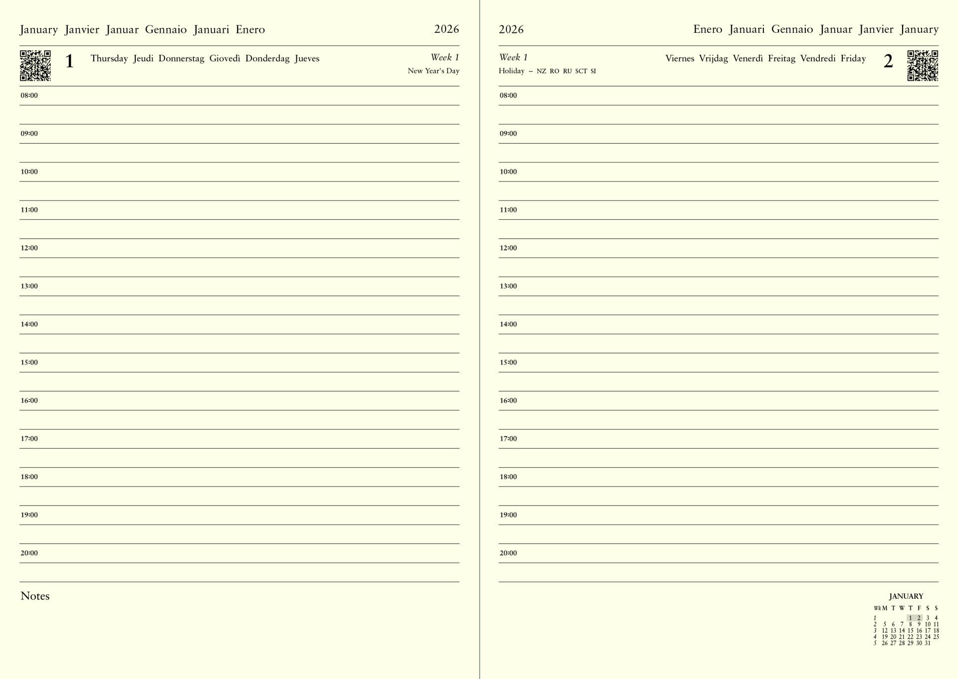 LETTS 2026 LECASSA A6+ DTP W/ APPTS ML ASSORTED