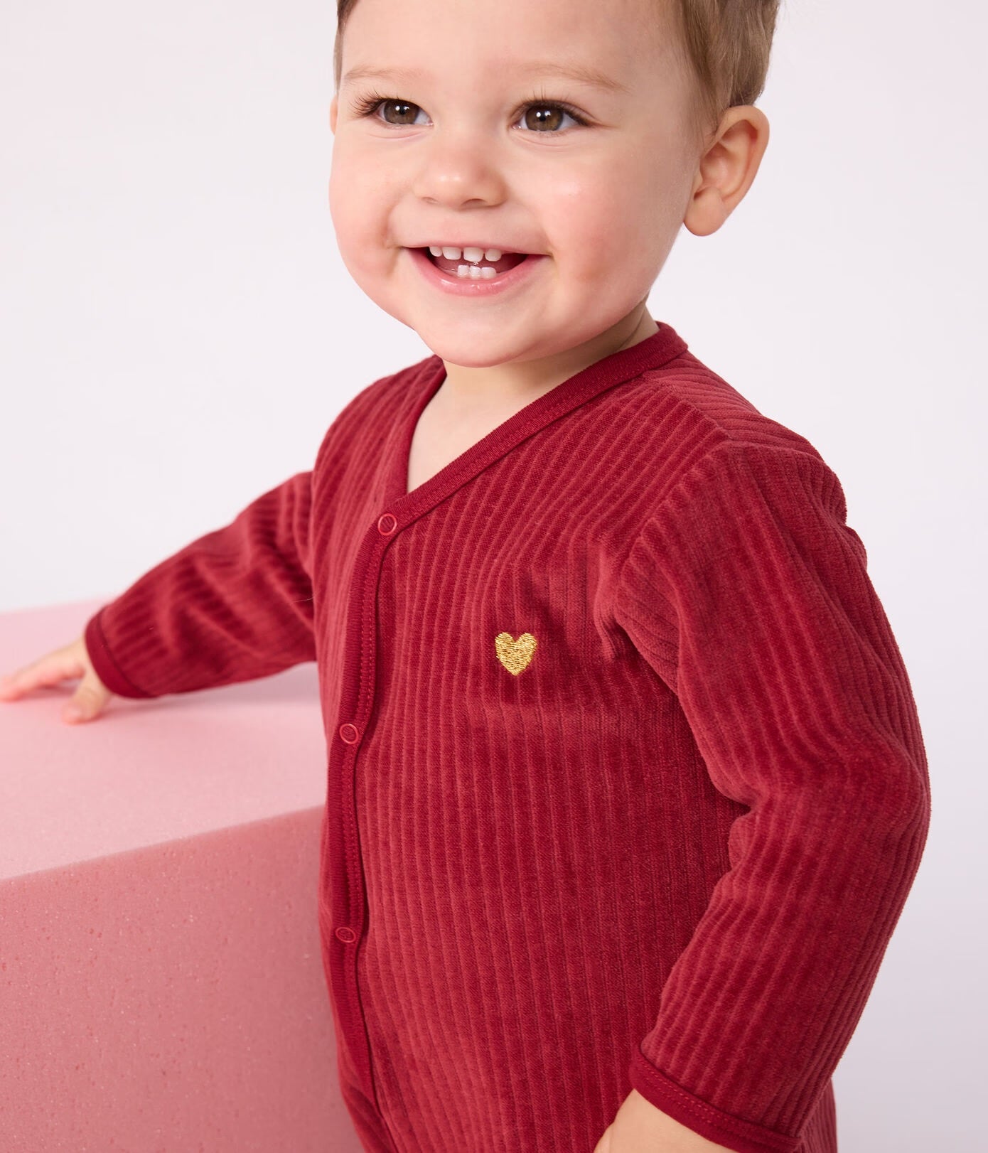 PETIT BATEAU Pyjama - rood terkuit - 6m