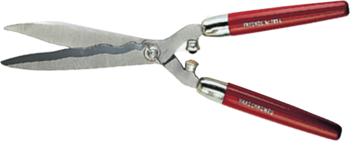 FREUND Classicline heggenschaar 1954  blad 24cm tot 55cm Gegolfde snede, holgeslepen, houten steel, tot dia 16 mm