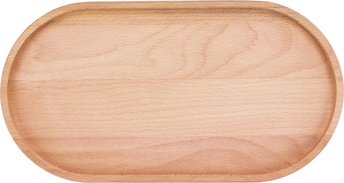 PUUR HOUT Beuk - Serveertray ovaal L 32 x 17cm