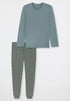 SCHIESSER Heren pyjama lang - mineraal - S