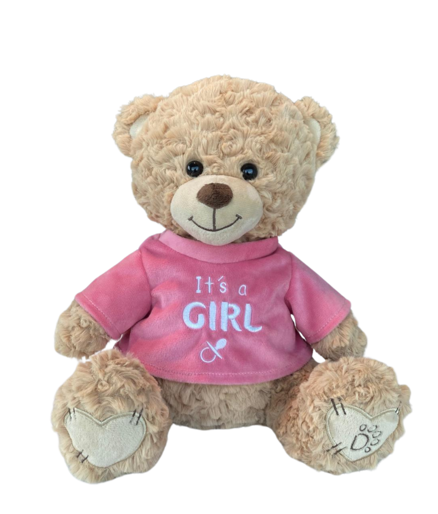 DOTTI Beer met t-shirt 30cm - It's a girl