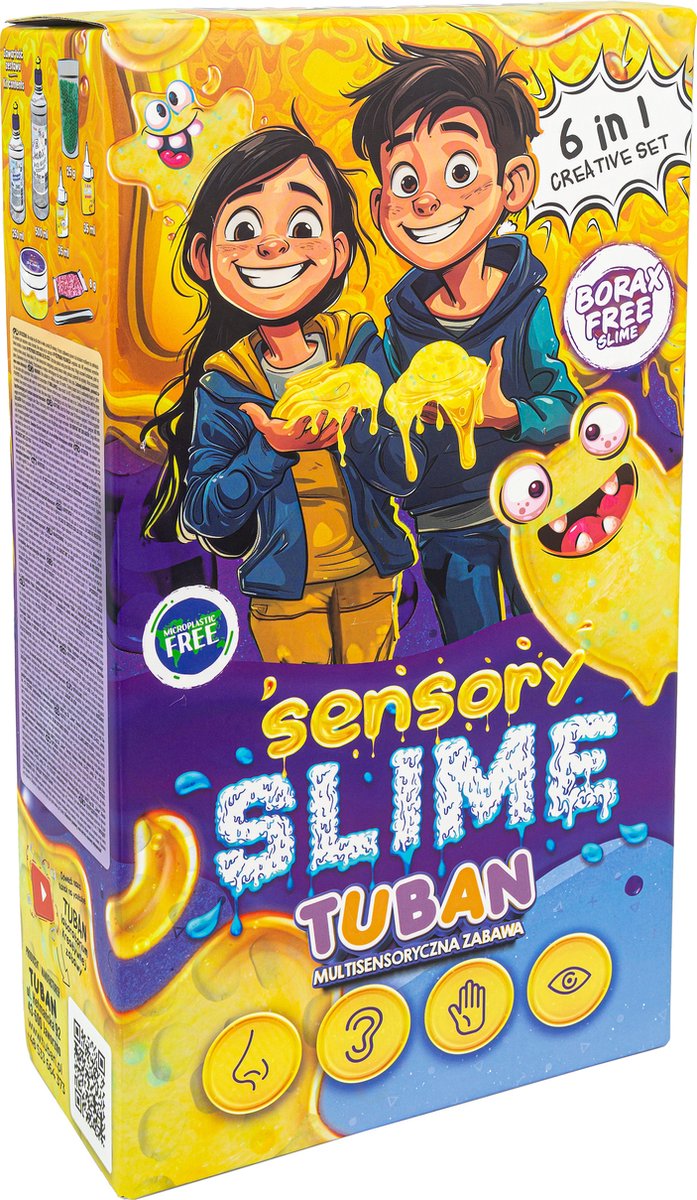 TUBAN Kit DIY Sensory slime 6in1