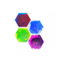Sensory liquid hexagonal floor tiles - 33x28.6cm 4st.