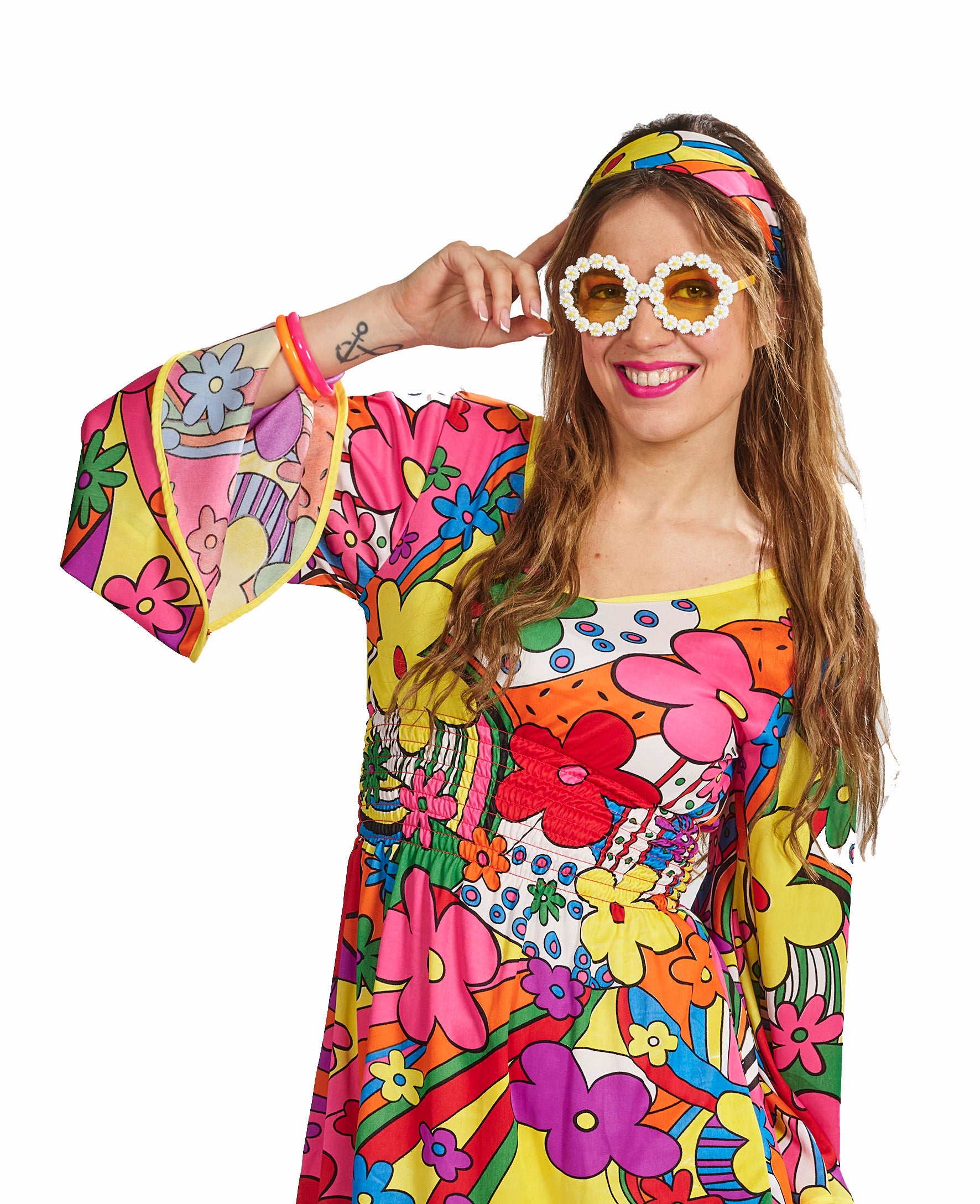 Bril Hippie bloem