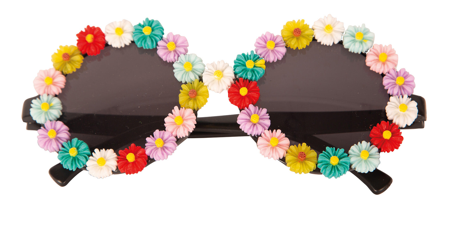Bril bloemen - multi