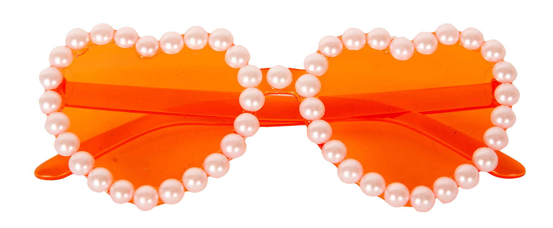 Bril disco hart oranje