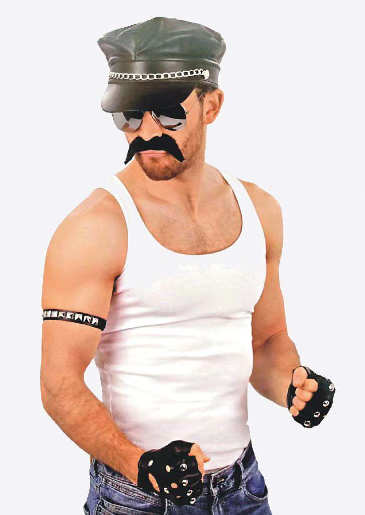 Verkleedacc. -biker set 5dlg