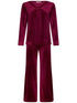 PASTUNETTE Dames pyjama - dark red - 46