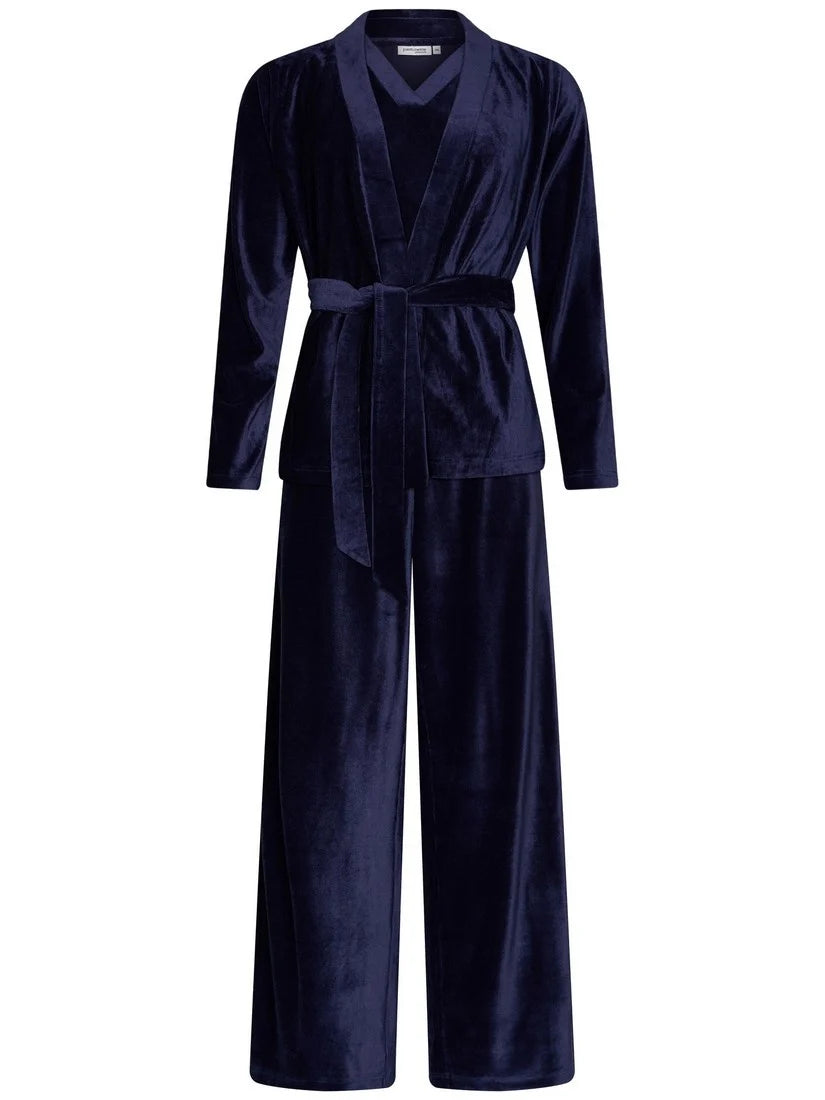 PASTUNETTE Dames homesuit full zipper - dark blue - 38