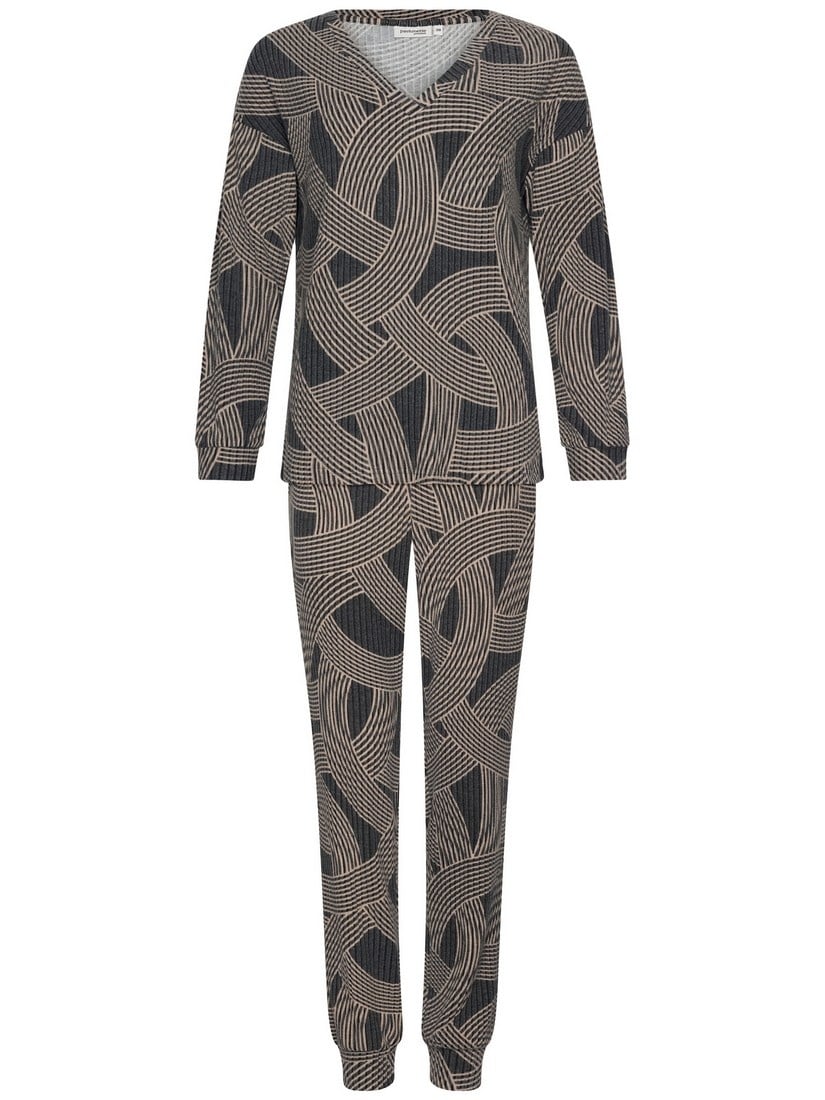 PASTUNETTE Dames pyjama - black - 40