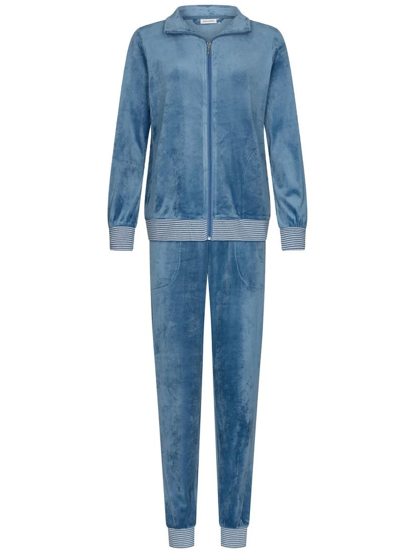 PASTUNETTE Dames homesuit full zipper - dark blue - 46