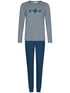 PASTUNETTE Dames pyjama - dark blue - 42