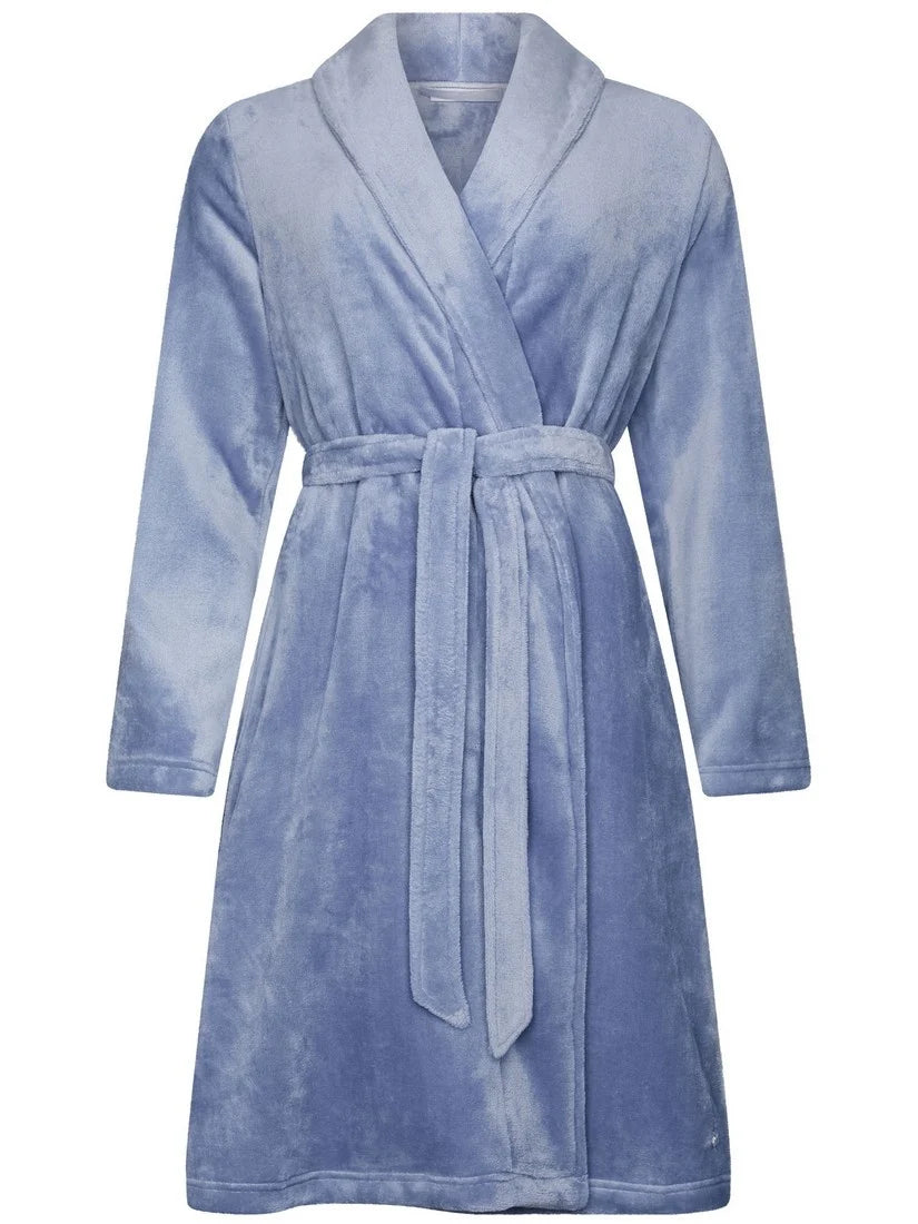 PASTUNETTE Dames morning gown (105 cm)- blue - XL