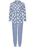 PASTUNETTE Dames homesuit full zipper - blue - 46