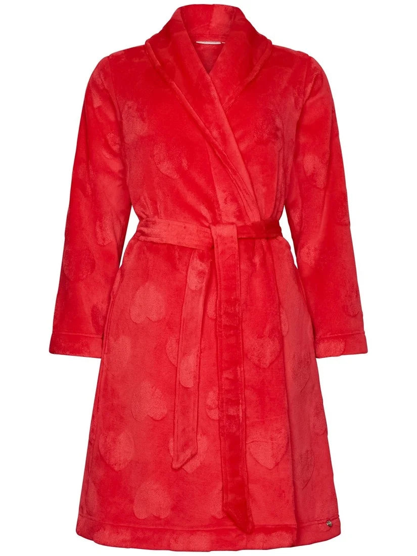 REBELLE Dames morning gown (100 cm)- red - L